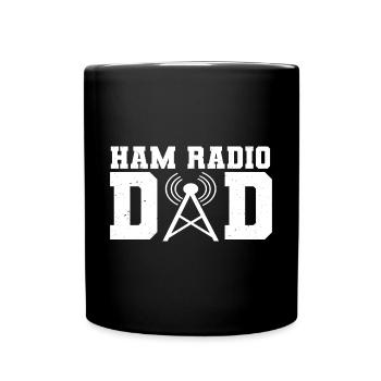 Ham Radio Dad Men Radio Amateurs Network Operator - Full Colour Mug - black - Front
