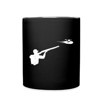 Shooting Skeet Clay Pigeon Shooting - Full Colour Mug - black - Front
