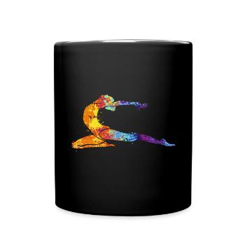 Turnerinnen - Tasse einfarbig - Schwarz - Vorne