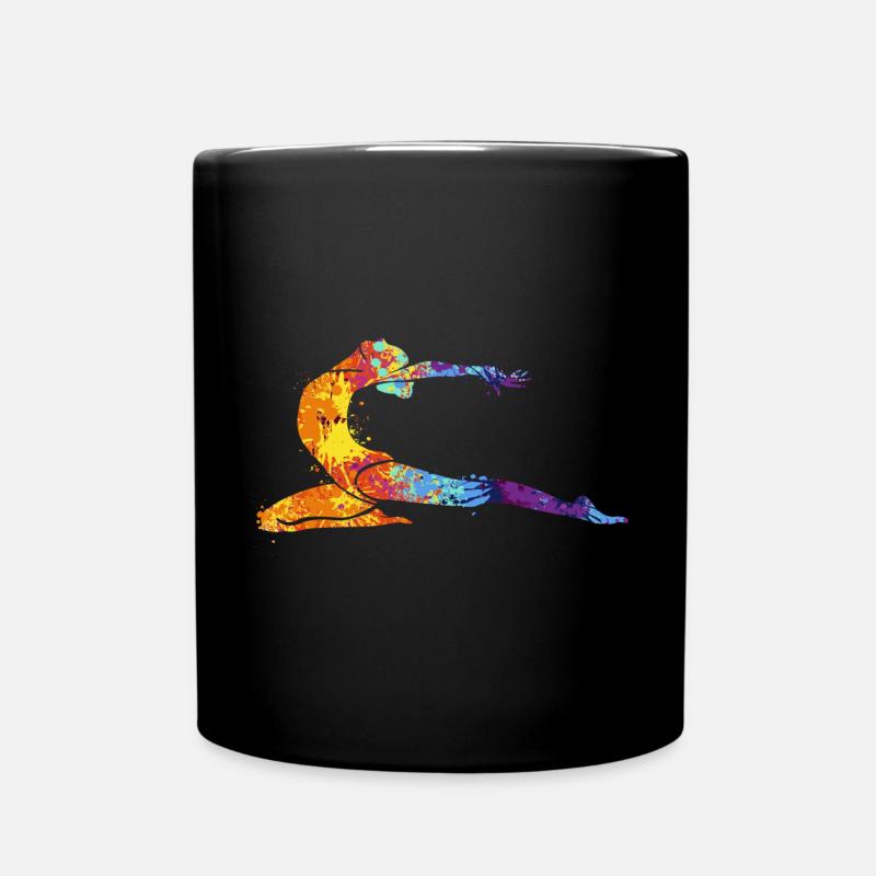 Women's Gymnast - Full Colour Mug - black