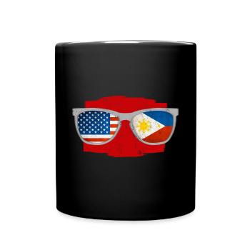 Amitié philippino-américaine - Mug uni - noir - Devant