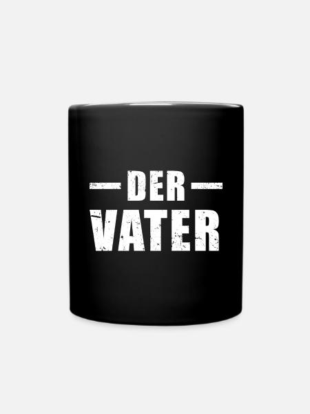 Der Vater - Tasse einfarbig - Schwarz