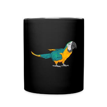 Gelbbrustara Papagei Blue And Yellow Macaw - Tasse einfarbig - Schwarz - Vorne