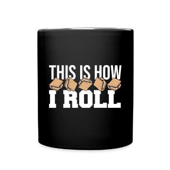 C’est ainsi que je rôle Smore Marshmallow Camper Campin - Mug uni - noir - Devant