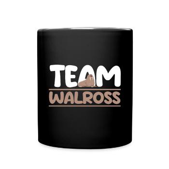 Walross - Tasse einfarbig - Schwarz - Vorne