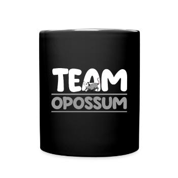 Opossum - Tasse einfarbig - Schwarz - Vorne