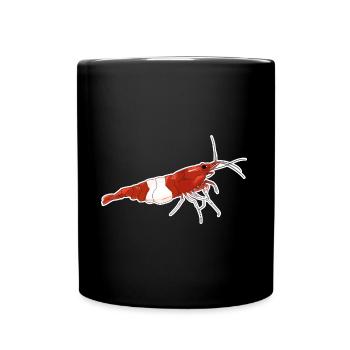 Red Rili Shrimp Pet Design for proud shrimp fans - Full Colour Mug - black - Front