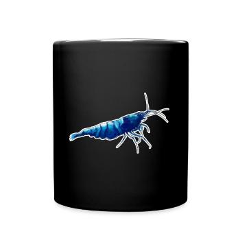 Blue Bolt Shrimp Pet Design für stolze Shrimp-Fans - Tasse einfarbig - Schwarz - Vorne