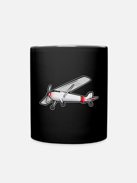 Ferngesteuertes Flugzeug Modellflugzeug - Tasse einfarbig - Schwarz
