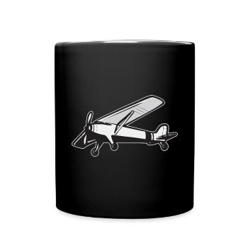 Remote Controlled Airplane Model Airplane - Full Colour Mug - black - Front