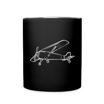 Ferngesteuertes Flugzeug Modellflugzeug - Tasse einfarbig - Schwarz - Vorne