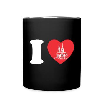 I love Köln Ich liebe Köln Cologne Germany - Full Colour Mug - black - Front