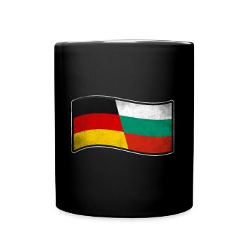 Bulgarien Design für stolze Deutsch-Bulgaren - Tasse einfarbig - Schwarz - Vorne