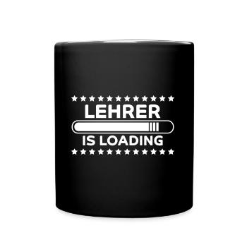 Lehrer Spruch Unterricht Lustiges Lehrer Geschenk - Tasse einfarbig - Schwarz - Vorne