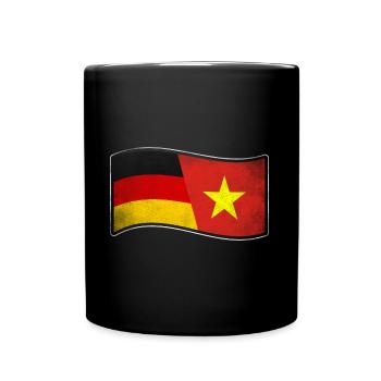 Vietnam Design für stolze Deutsch-Vietnamesen - Tasse einfarbig - Schwarz - Vorne