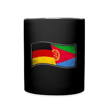 Eritrea Design für stolze Deutsch-Eritreer - Tasse einfarbig - Schwarz - Vorne