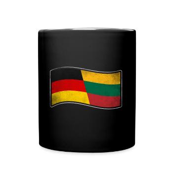 Litauen Design für stolze Deutsch-Litauer - Tasse einfarbig - Schwarz - Vorne