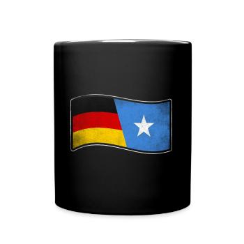 Somalia Design für stolze Deutsch-Somalier - Tasse einfarbig - Schwarz - Vorne