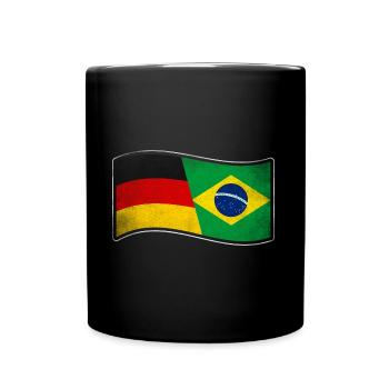 Brasilien Design für stolze Deutsch-Brasilianer - Tasse einfarbig - Schwarz - Vorne