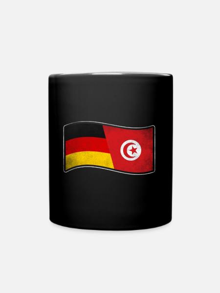 Tunesien Design für stolze Deutsch-Tunesier - Tasse einfarbig - Schwarz