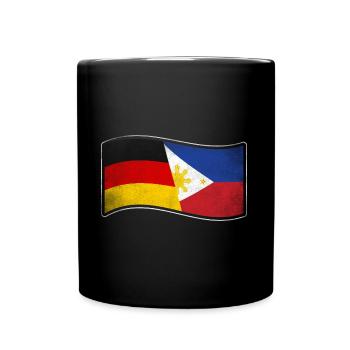 Philippinen Design für stolze Deutsch-Filipinos - Tasse einfarbig - Schwarz - Vorne