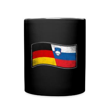 Slowenien Design für stolze Deutsch-Slowenen - Tasse einfarbig - Schwarz - Vorne