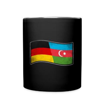 Aserbaidschan Design für Deutsch-Aserbaidschaner - Tasse einfarbig - Schwarz - Vorne