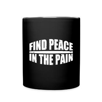 Trouver la paix dans la douleur 18 - Mug uni - noir - Devant