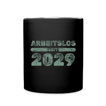 seit 2029 - Tasse einfarbig - Schwarz - Vorne