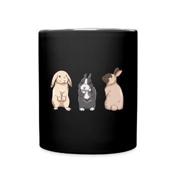 Conception de lapin mignon pour les propriétaires de lapins - Mug uni - noir - Devant
