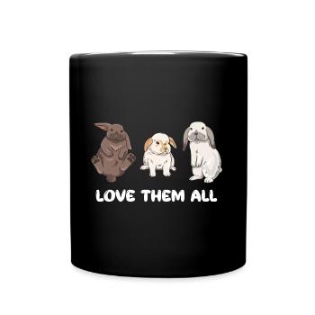 Conception de lapin mignon pour les propriétaires de lapins - Mug uni - noir - Devant