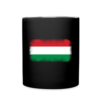 Ungarn - Tasse einfarbig - Schwarz - Vorne