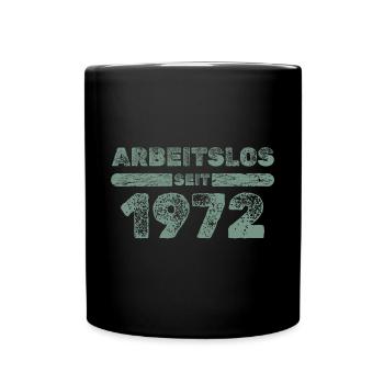 seit 1972 - Tasse einfarbig - Schwarz - Vorne