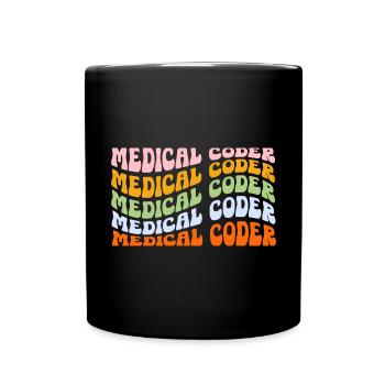 Spécialiste du codage de codeur médical - Mug uni - noir - Devant