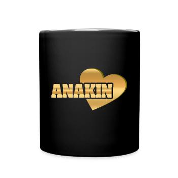 Anakin en tant qu’or - Mug uni - noir - Devant