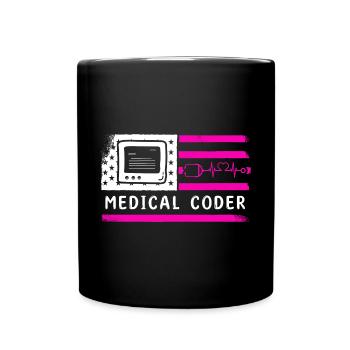 Spécialiste du codage de codeur médical - Mug uni - noir - Devant
