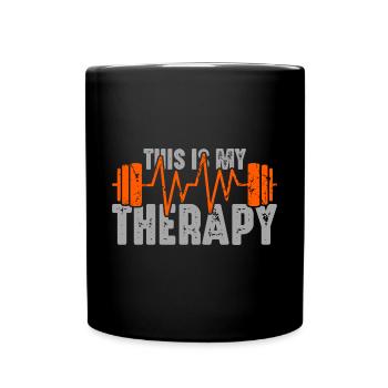 Entraînement, Fitness, Gym, Entraînement, Sports, Fun - Mug uni - noir - Devant
