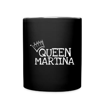 Geschenk für Martina - Tasse einfarbig - Schwarz - Vorne