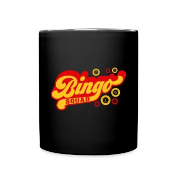Bingo Squad Funny Lucky Gambling - Tasse einfarbig - Schwarz - Vorne