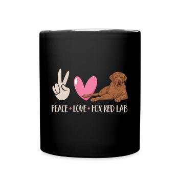 Foxred Labrador Fox Red Labrador Retriever - Full Colour Mug - black - Front