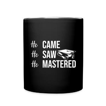 Master's Degree Studium Master Abschluss - Tasse einfarbig - Schwarz - Vorne