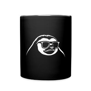 Sloths Anime Sloth Manga Sloth Sunglasses - Full Colour Mug - black - Front