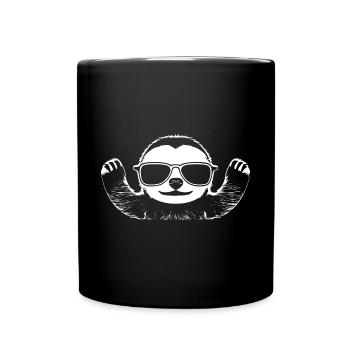 Paresseux Anime Paresseux Manga Paresseux Lunettes de soleil - Mug uni - noir - Devant