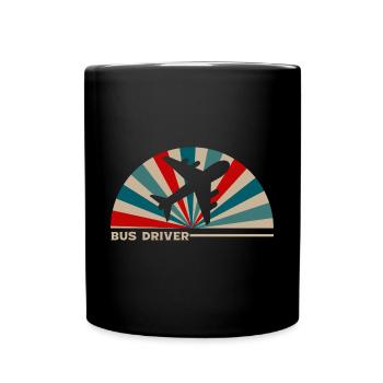 Airplane Bus Driver - Airplane Pilot Travel Travel - Full Colour Mug - black - Front