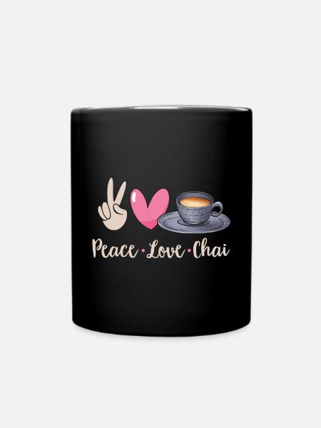 Chai Tee Masala Chai - Tasse einfarbig - Schwarz
