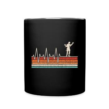 Battement de cœur de maman - Mug uni - noir - Devant