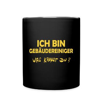 Cadeau pour nettoyeur de bâtiment - Mug uni - noir - Devant