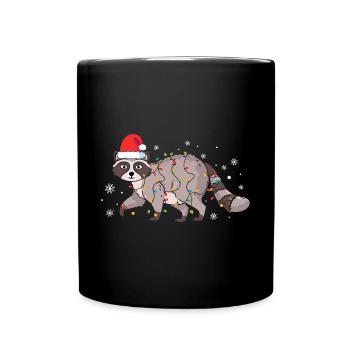Raton laveur - Mug uni - noir - Devant