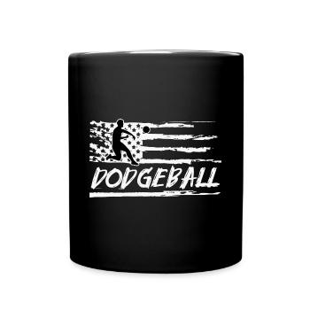 Gift for Dodgeball Players - Full Colour Mug - black - Front