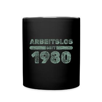 depuis 1980 - Mug uni - noir - Devant